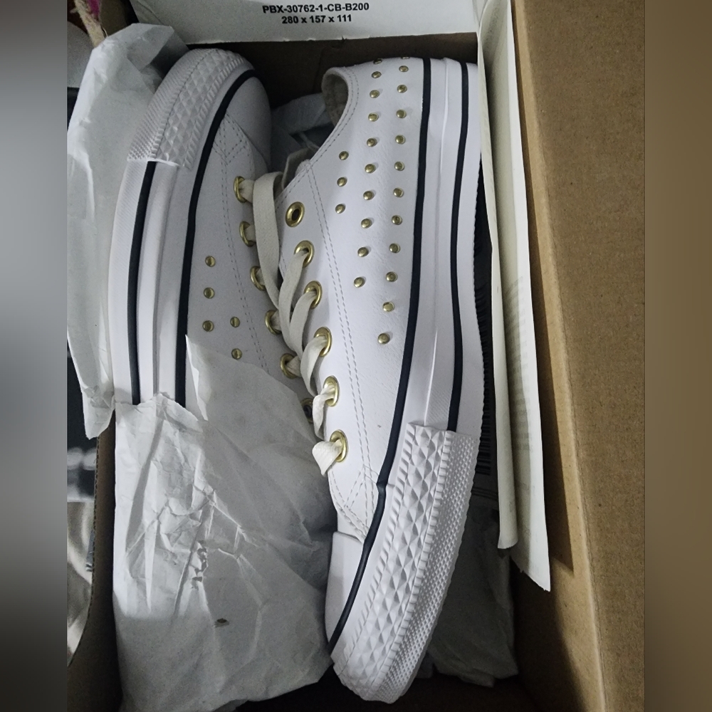 Converse Chuck Taylor Allstar low OX white/white/gold 561684C